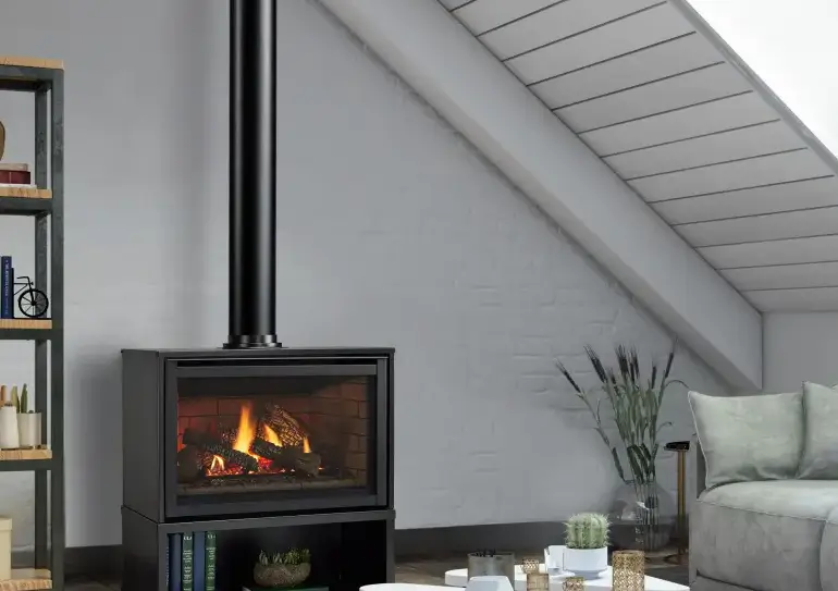 freestanding gas fireplaces